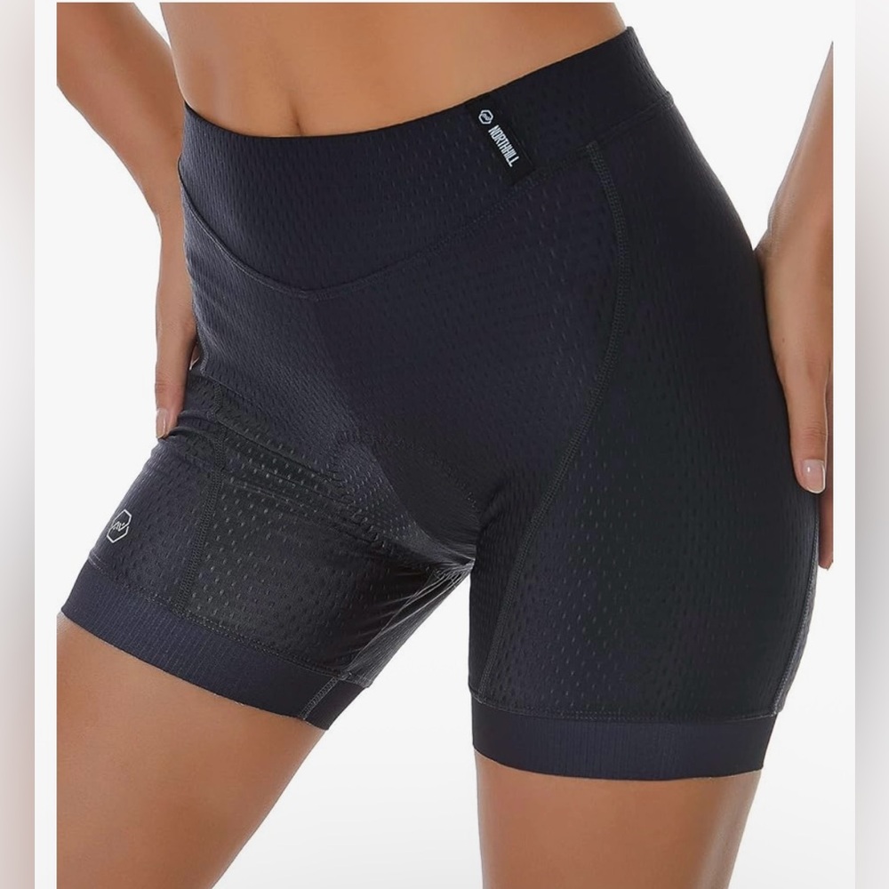 NORTHHILL Women's 5" Cycling Underwear Padded Bike Shorts Black size Small